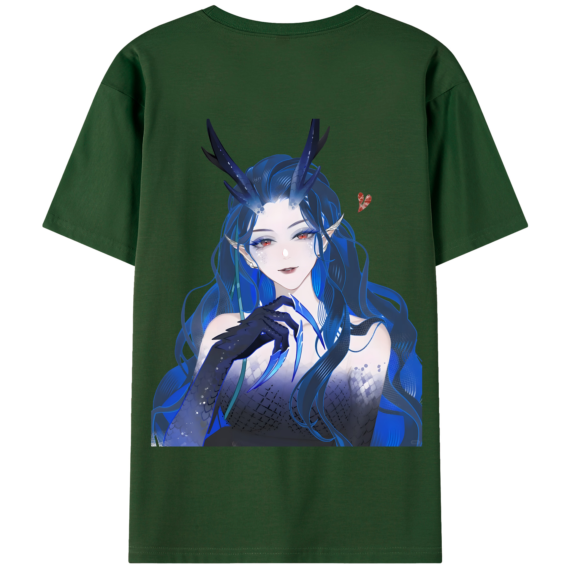 （画像用） Ne Zha 2 ナタ 魔童の大暴れ 綿100％半袖Tシャツ（背面プリント）